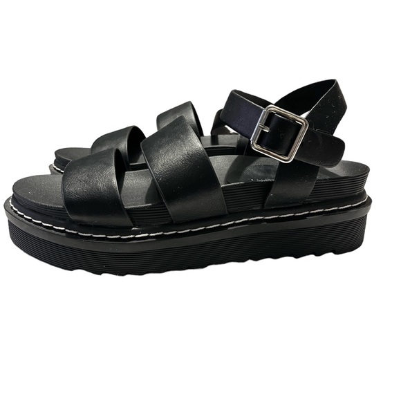 New!!Madden Girl Dazze Strappy Platform Sandals in Black Paris Shoes/Size 8.5 - Picture 3 of 6
